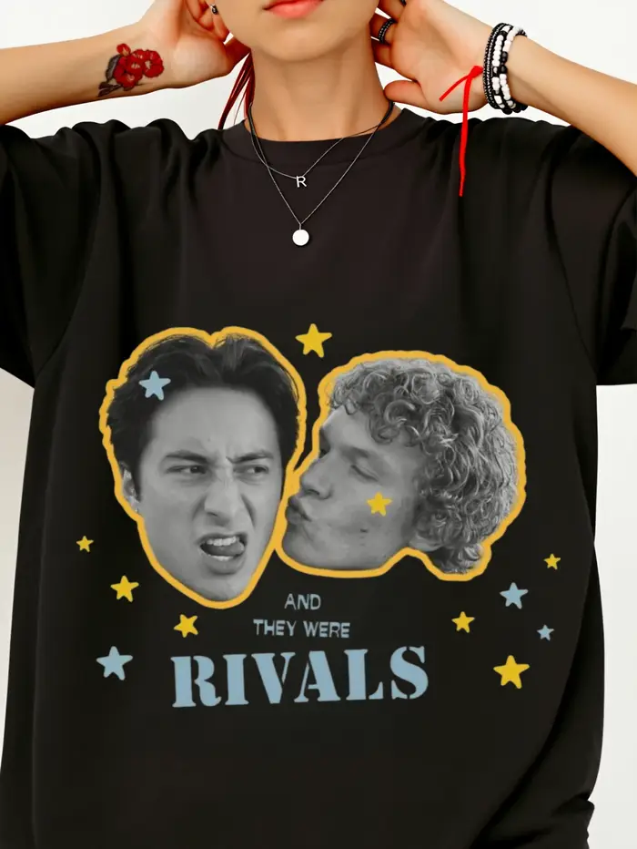 T-shirt à col rond style décontracté pour fan de hockey sur glace, motif « Heating up battle shirt »