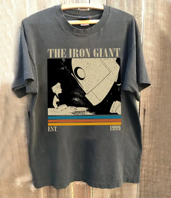 T-shirt du film Iron Giant, T-shirt rétro pour hommes, style estival, adapté aux hommes et aux femme