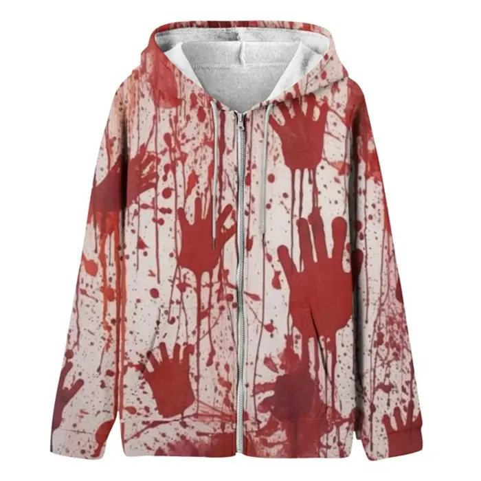 Sweat à capuche zippé à manches longues pour hommes et femmes