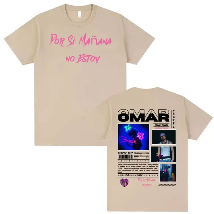 T-shirt graphique Omar Courtz Por Si Manana No Estoy 2026 Tour