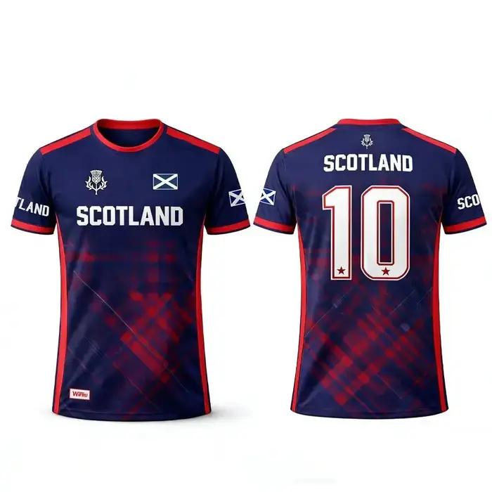 T-shirt imprimé drapeau écossais 2026, respirant, séchage rapide, pour le sport, le football, l'entraînement quotidien, cadeau pour les fans