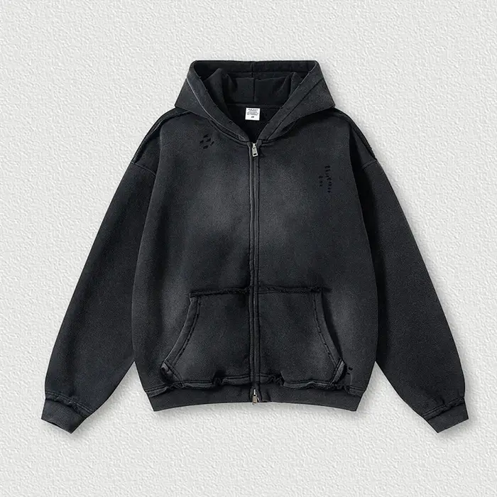 IEFB – sweat-shirt à capuche pour homme, vêtement de rue, Style américain, tendance, ample, fermetur