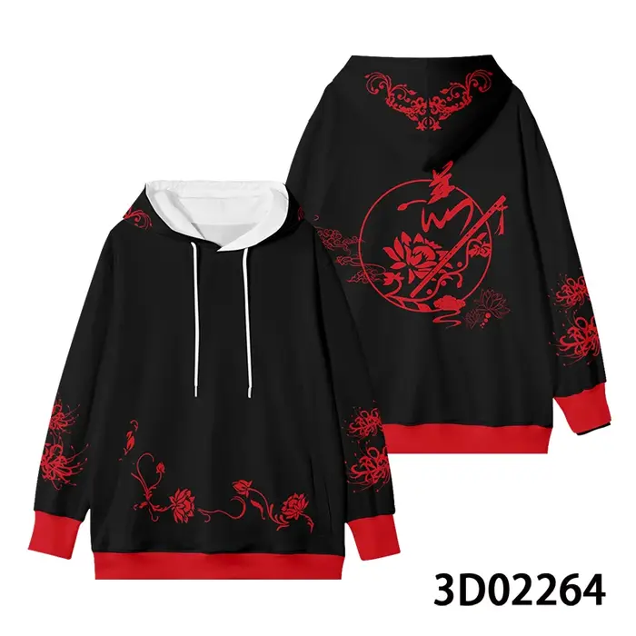 Anime Mo Dao Zu Shi Wei Wuxian sweat à capuche Cosplay femmes hommes Harajuku