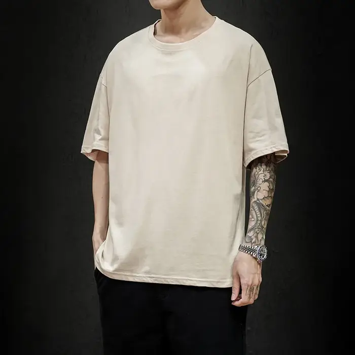 LégIBLE 2025 été hommes T-Shirt décontracté ample coton à manches courtes