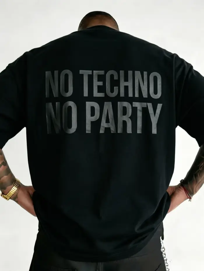 T-shirt No Techno No Party