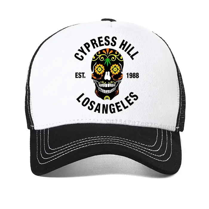 Casquette de baseball Cypress Hill - LA 1988 avec imprimé Sugar Skull, casquette de mode d'été en ma