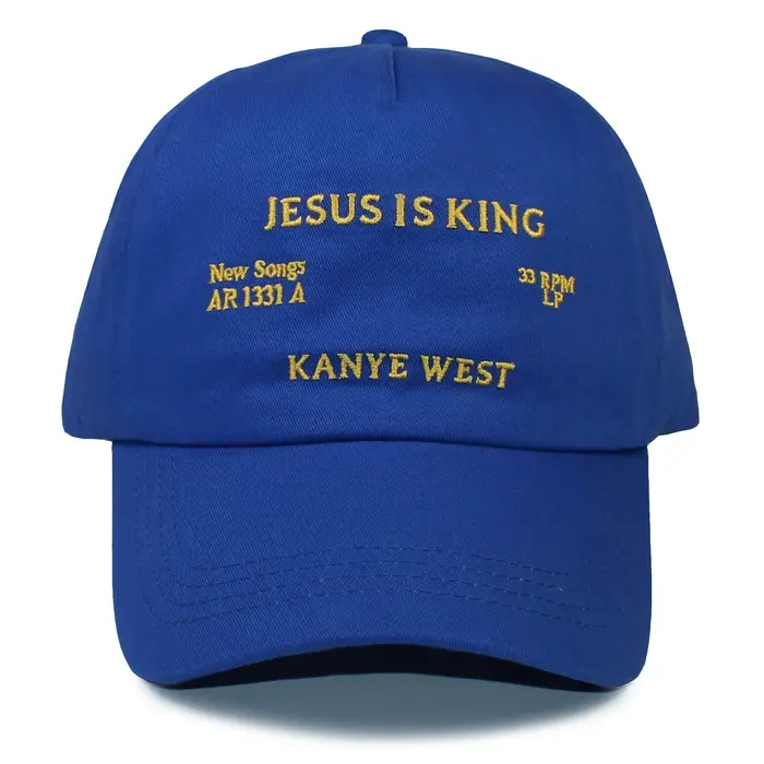 JESUS IS KING-Casquette de Baseball en Coton Bleu Royal et Marine, Chapeau Hip Hop à la Mode