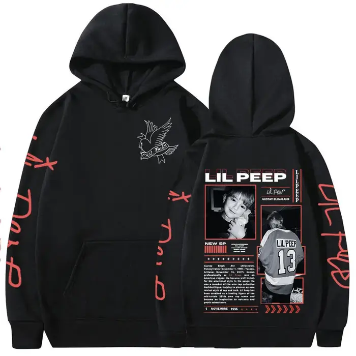 Rappeur Lil Peep Crybaby Hellboy sweats à capuche mode Hip Hop rétro