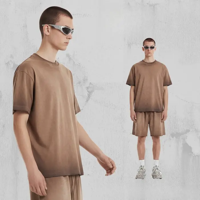 T-shirt et short décontractés polyvalents de marque