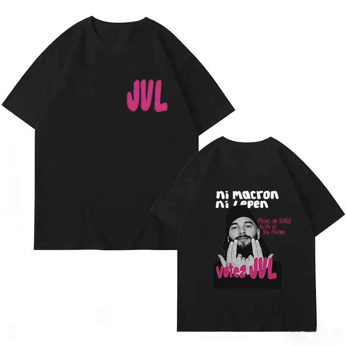 T-shirt Oversize Rapper Jul pour Homme et Femme – Vêtement Tendance Hip Hop à Manches Courtes – T-sh
