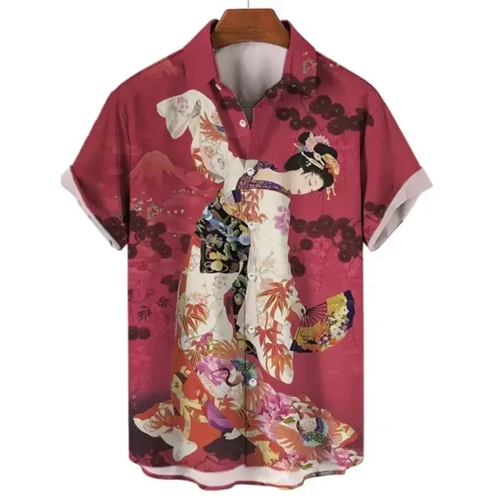 Chemises Geisha japonaises pour hommes