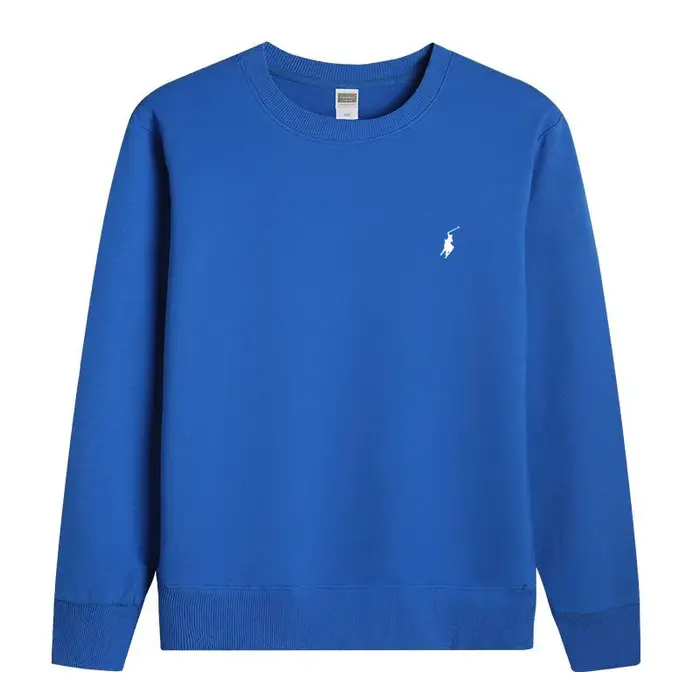 RL vêtements de sport brodés coton hommes printemps et automne style mince à manches longues