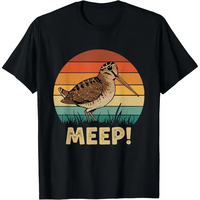Funny Bird American Woodcocks Meep t-shirts hommes femmes pur coton Humor Streetwear t-shirt à manches courtes unisexe vêtements amples