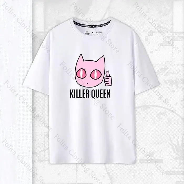 JOJO partie 4 tueur reine Kawaii imprimé T-shirt été hauts à manches courtes