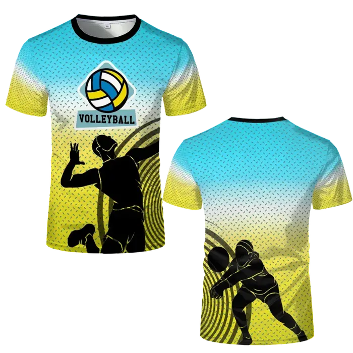 T-shirt homme impression 3D T-shirt volley-ball été femmes course sport respirant T-shirt Badminton 