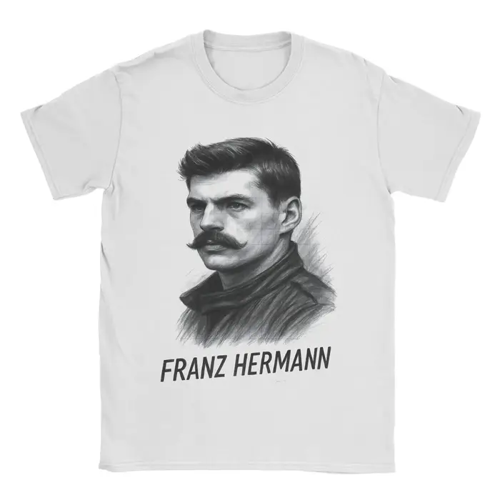 Hommes femmes Franz Hermann Meme rétro T-Shirts pur coton vêtements nouveauté à manches courtes col 