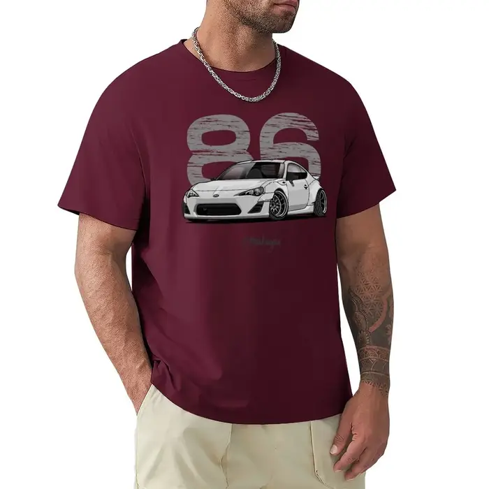 T-shirt graphique graphique à manches courtes pour hommes, imprimé animal, chemises scopiques, blanc