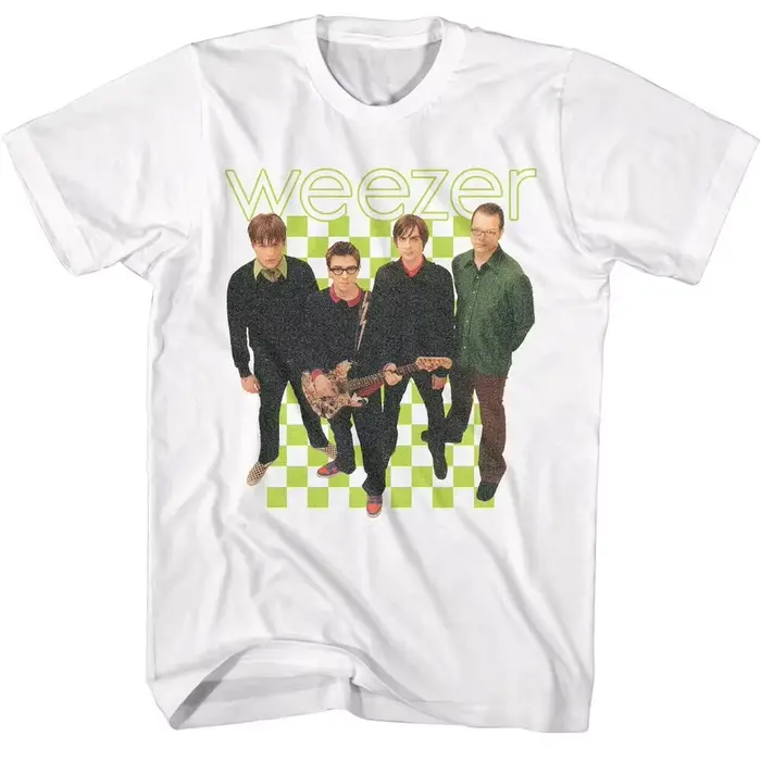 T-shirt vintage Weezer Band pour hommes et femmes, tee-shirt hip-hop tendance à manches courtes, t-s