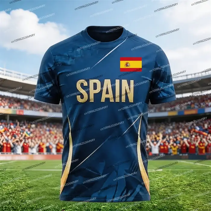 T-shirt avec emblème du drapeau espagnol 2026