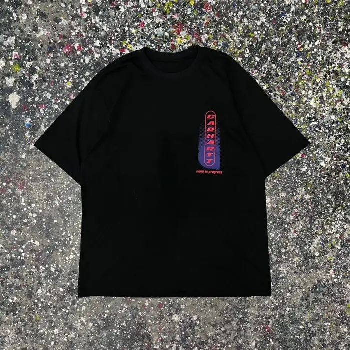 T-shirt à manches courtes de la marque Carhartt, T-shirt décontracté en coton imprimé, style estival