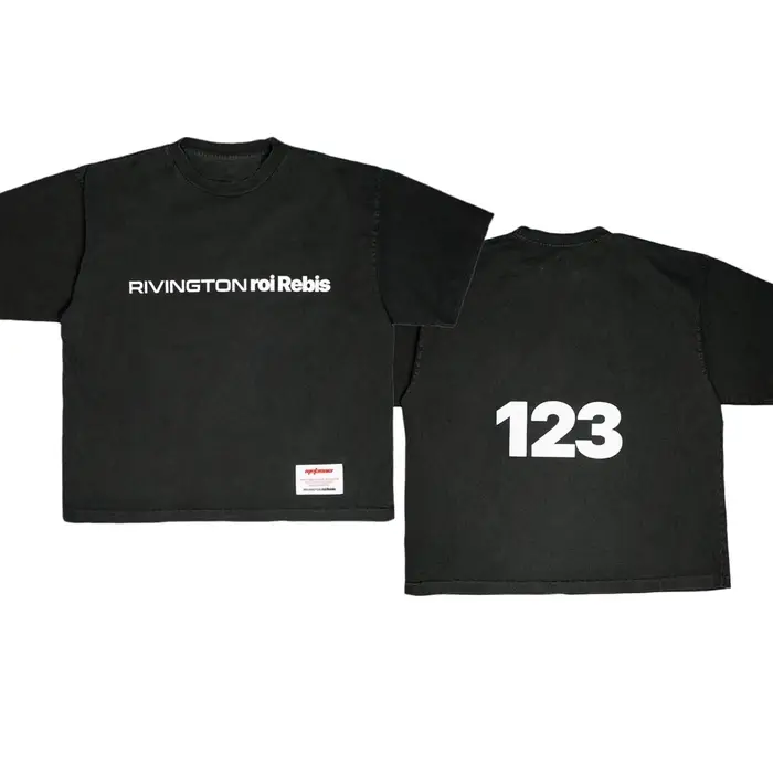 T-shirt RRR123 pour hommes et femmes, meilleure qualité, noir et blanc, RRR-123