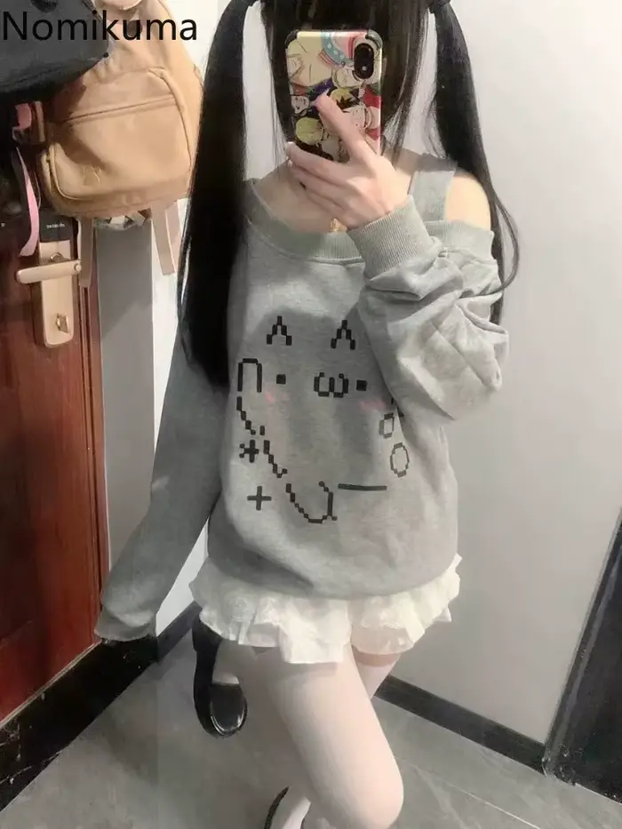 Sweat à capuche japonais pour femmes