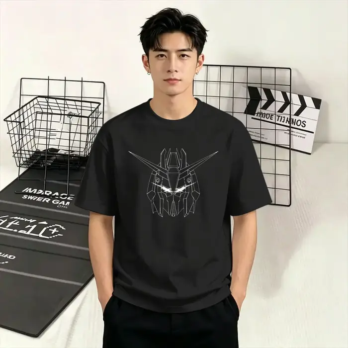 T-shirt Gundam tendance d'été pour hommes