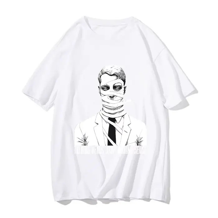 T-shirt manches courtes homme et femme, estival et décontracté, en coton, avec impression graphique