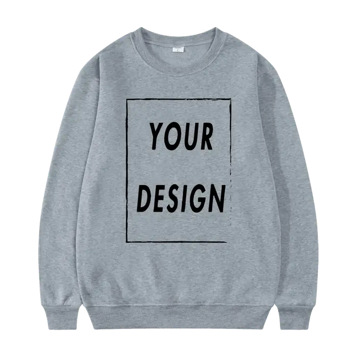 Sweat-shirt unisexe sans chapeau, personnalisé avec votre Logo, col rond, à la mode, décontracté, po