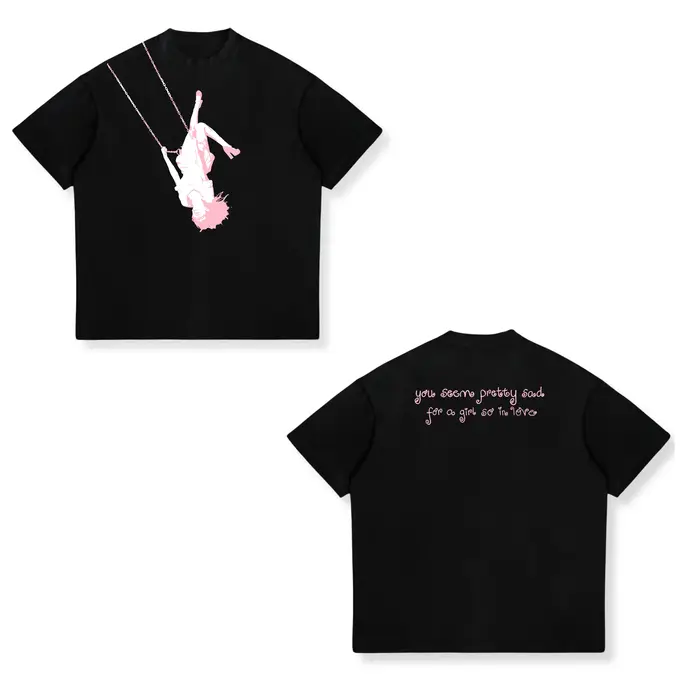 T-shirt graphique unisexe en coton Y2k, surdimensionné, populaire, pour hommes et femmes, Livia You 