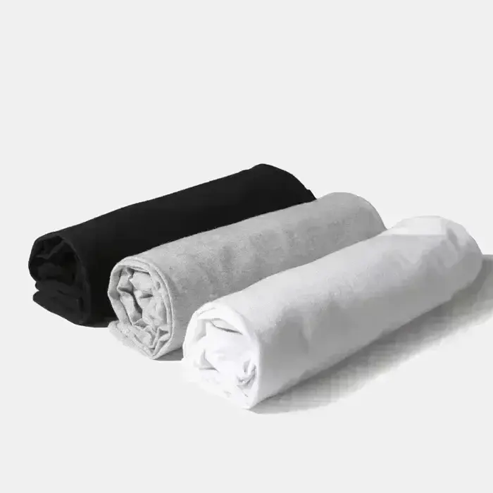 T-shirt simple d'été - 100% coton - Manches courtes - Haut