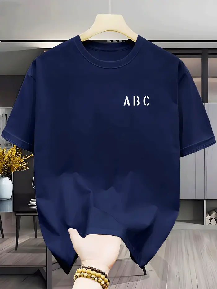 T-shirt léger et respirant à manches courtes pour homme - Haut décontracté d'été à col rond