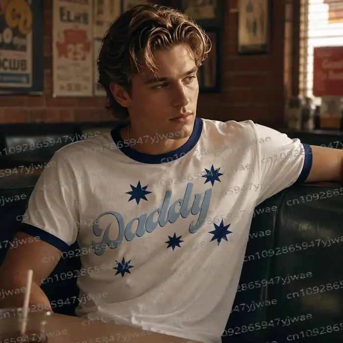 Off Campus Dean Di Laurentis Daddy Ringer Tee Hockey Romance Shirt BookTok Reader Gift Summer Streetwear Y2k Unisex Beach Tshirt