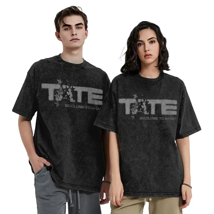 T8 maillot de Football Tate Mcrae lavé T-Shirts Streetwear Hip Hop Vintage