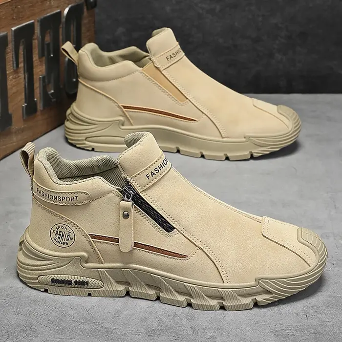 Sneakers à fermeture éclair pour hommes