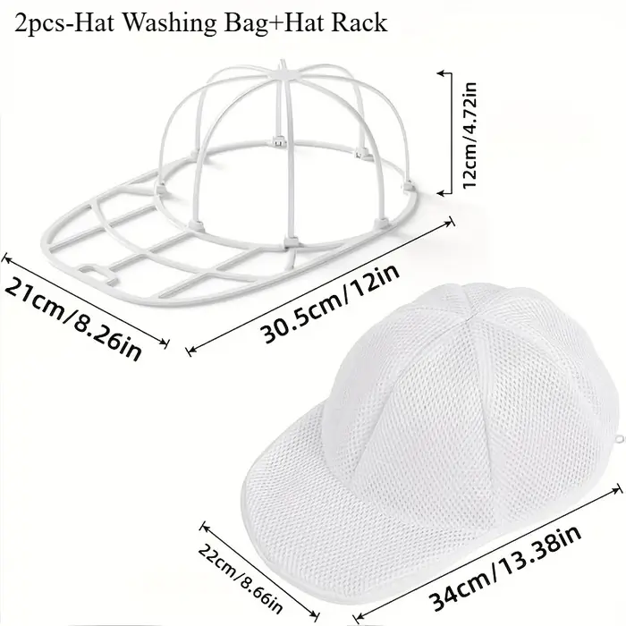 Support de lavage pour casquettes de baseball et sac de lavage en filet pour machine à laver, access