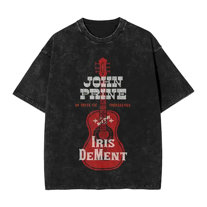 T-shirt John Prine In Spite of Ourselves pour hommes, en pur coton, amusant, à col rond, à manches c