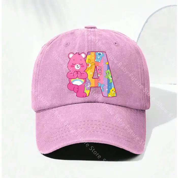 Casquettes de baseball rétro délavées Care Bears pour femmes et filles, casquettes de soleil à visiè
