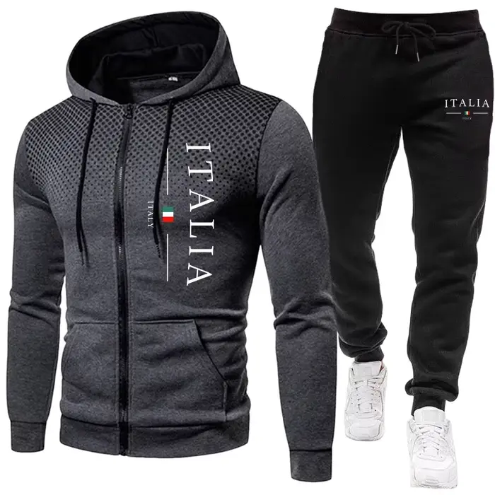 Tenues de sport populaires pour hommes automne/hiver, ensembles de jogging sportifs décontractés urbains, vêtements d'entraînement quotidiens pour hommes