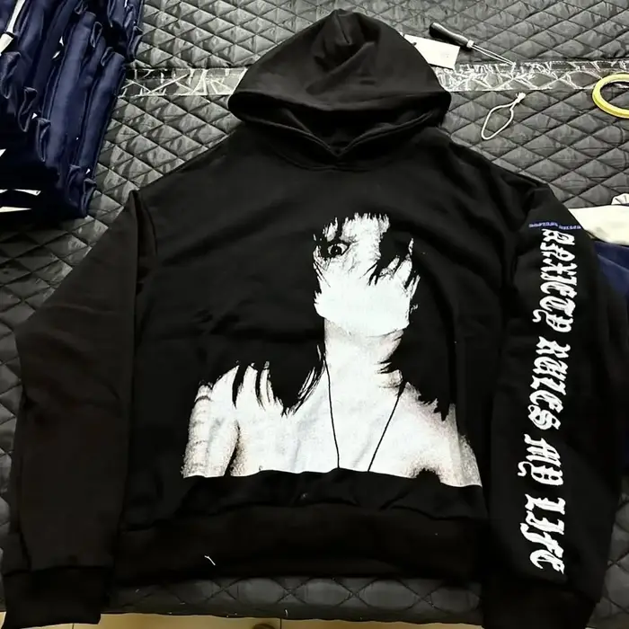 Sweat à capuche noir pour hommes