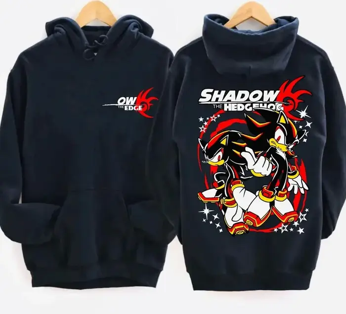 Sweat à capuche Hedgehog Shadow Anime Lover, vêtements unisexes surdimensionnés, vêtements pour tout