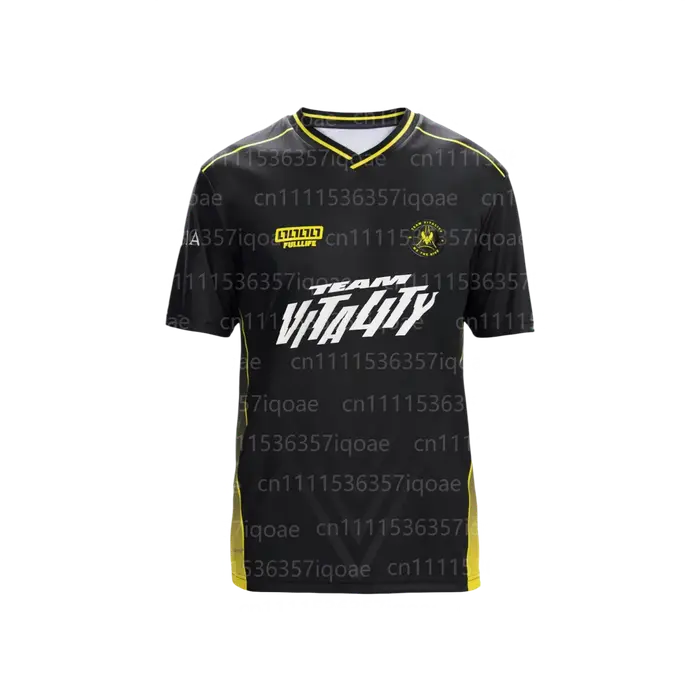 Maillot E-sports Valorant Vitality Pro 2026 pour Homme – T-shirt Confortable et Respirant pour Fans de Rocket League – Personnalisable