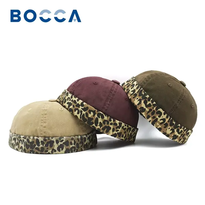 Bocca – casquette Docker imprimé léopard