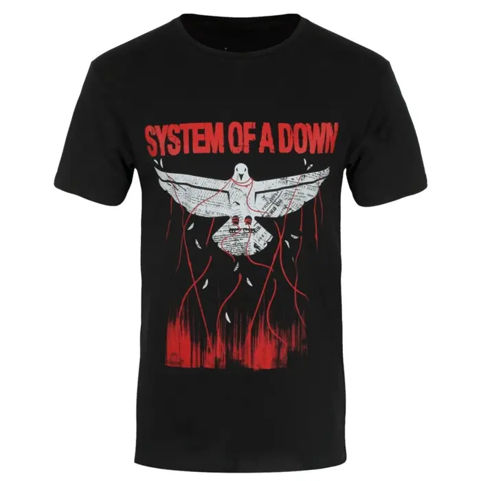 T-shirt en coton avec motif System of A Down