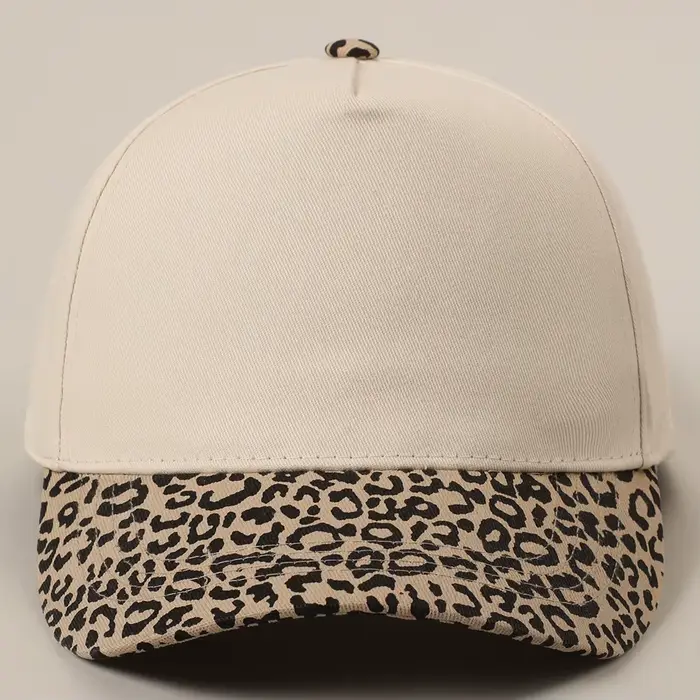 Chapeau de Baseball léopard avec LOGO personnalisé pour femmes