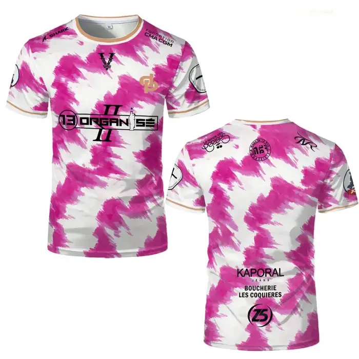 Nouveau JUL Marseille Rap maillot imprimé 13 organiser Hip Hop Football T-Shirt uniforme d'entraînement unisexe personnalisé Streetwear