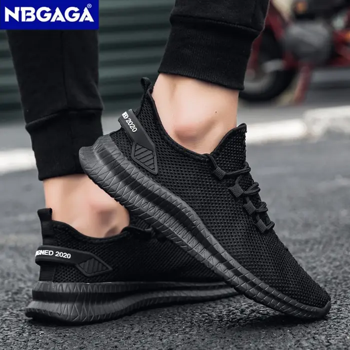 Baskets noires légères pour hommes