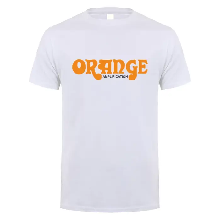 La guitare britannique ampères Orange t-shirts unisexe décontracté à manches courtes homme Cool coto