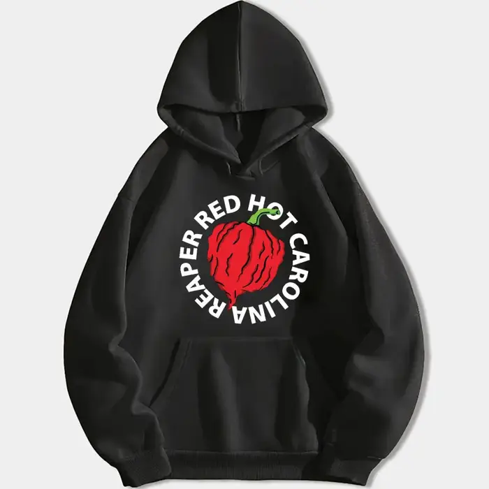 Pull à capuche à manches longues Carolina Reaper pour hommes et femmes, rouge drôle, chaud, décontra