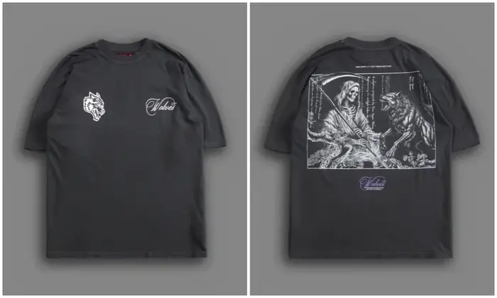 T-shirt surdimensionné noir imprimé « PREMIUM » « NE T'EN TROUVE PAS D'ORIGINE » 2026 – T-shirt déco